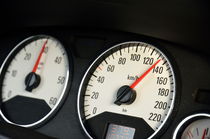 Car speedometer at 135km/hour by Sami Sarkis Photography