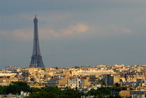Paris cityscape with Eiffel Tower by Sami Sarkis Photography
