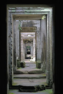 Corridors and doorways at Preah Khan Temple by Sami Sarkis Photography