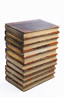 Stack of ancient books by Sami Sarkis Photography
