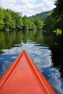 Kayaking in river by Sami Sarkis Photography
