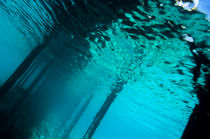 Underwater view of a Pontoon von Sami Sarkis Photography
