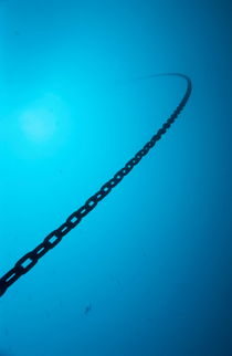 Chain in sea by Sami Sarkis Photography