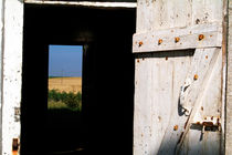 France lion en beauce open wooden door on a countryside view von Sami Sarkis Photography
