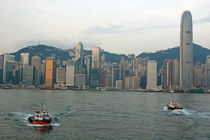 Skyline from Kowloon with Victoria Peak in the background by Sami Sarkis Photography