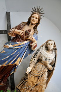 Jesus Christ and Saint statues in church by Sami Sarkis Photography