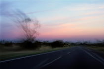Blurred road at sunset by Sami Sarkis Photography