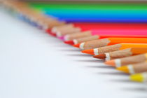 Row of colorful crayons by Sami Sarkis Photography