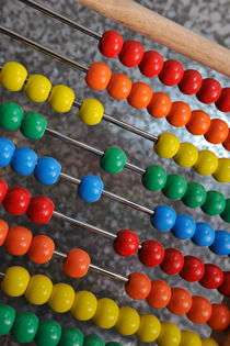 Abacus with multicoloured beads by Sami Sarkis Photography