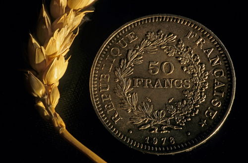 Rf-coin-contrast-crop-franc-french-symbol-wheat-var052