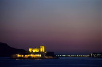 Illuminated island with Château d'If surrounded by the sea by Sami Sarkis Photography