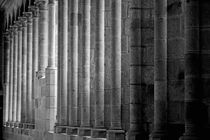 Row of columns forming the wall of the monastery von Sami Sarkis Photography