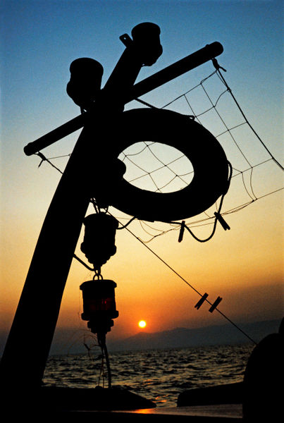 Rf-boat-greece-lifebuoy-sea-silhouette-sunset-lds018