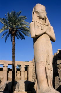 Majestic statue of Ramses II at Karnak Temple by Sami Sarkis Photography