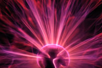 Plasma ball making electric discharges from a central electrode by Sami Sarkis Photography