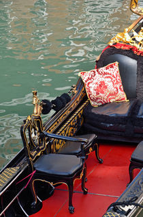 Seats in Gondola by water by Sami Sarkis Photography