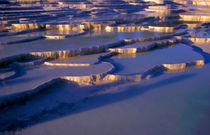 Sunset over the famous 'cotton castle' pools of Pamukkale von Sami Sarkis Photography