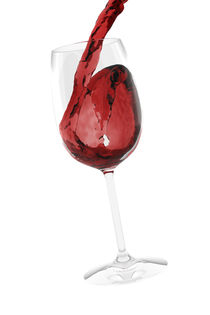 Red wine glass by Nicola Laurino