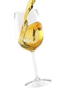 White wine glass von Nicola Laurino