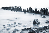 Ice Capped Groyne by David Pinzer