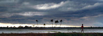 Boy Walking in a Storm Kerala Panorama by serenityphotography