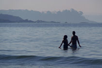 Couple in the Sea Palolem by serenityphotography