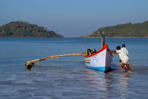 Pushing the Boat out Palolem by serenityphotography