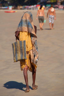 Beggar on Palolem Beach by serenityphotography