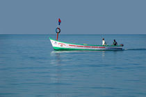 Boat in Palolem Bay by serenityphotography