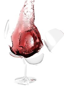 Broken wine glass (1) by Nicola Laurino