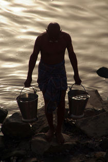 Collecting Water from the Ganges by serenityphotography