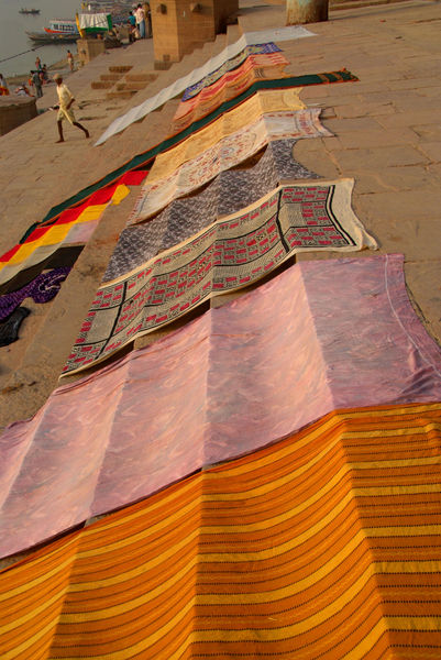 Saris-drying-on-the-steps