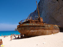 Griechenland Greece Zakynthos Wrack Schiff von Andreas Jontsch