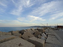 Pier with rocks von Azzurra Di Pietro