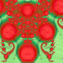 Red fractal by Odon Czintos