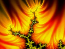 Fire fractal by Odon Czintos