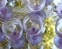 Lavender Wine Glasses by Lainie Wrightson