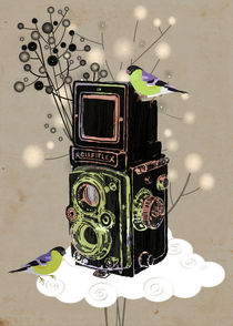 'Vintage Camera Rolleiflex' by Elisandra Sevenstar