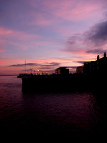 Sun Setting on Hull Marina by Sarah Couzens