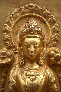 Gilded Buddha Image Swayambhu von serenityphotography