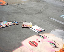 Strassenmalerei / Streetpainting by Gabriele Pomykaj