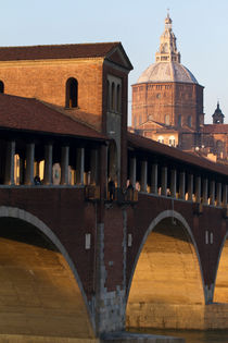 Pavia - Ponte Coperto e Duomo by Pier Giorgio  Mariani