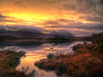 Golden Sunrise Over Loch Ba by Amanda Finan
