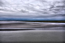 Low tide in Normandy from Mont Saint Michel by Pier Giorgio  Mariani