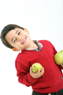 Child with pears von Roberto Giobbi
