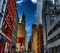 Downtown Manhattan street by Maks Erlikh