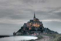 Mont Saint Michel at sunset by Pier Giorgio  Mariani