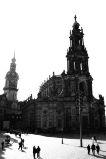 Dresden Schwarz Weiß Bild - Schwarz Weiß Fotografie aus der Landeshauptstadt des Freistaates Sachsen 2 by Falko Follert