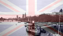 London Skyline Union Jack Flag  von David J French