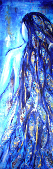 Seejungfrau in Öl gemalt von Christine  Hamm